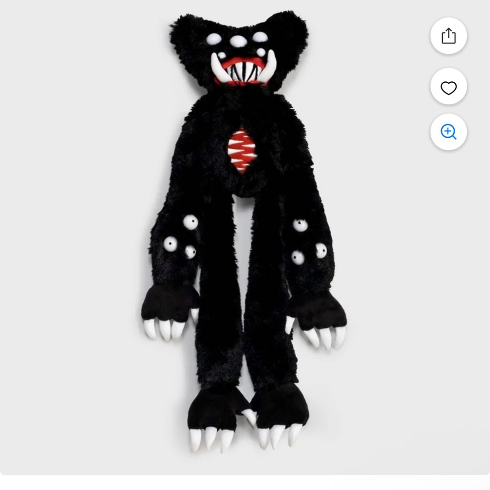 Black Plush Monster Toy